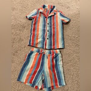 Cat & Jack Colorful Striped 4th of July set